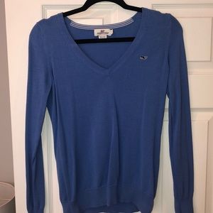 Vineyard Vines Blue V-neck Sweater